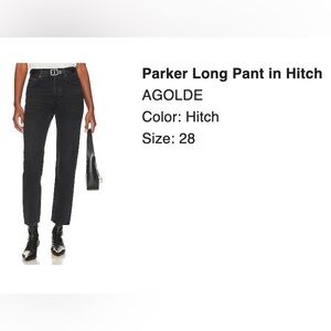 Agolde Parker Long Pant in Hitch